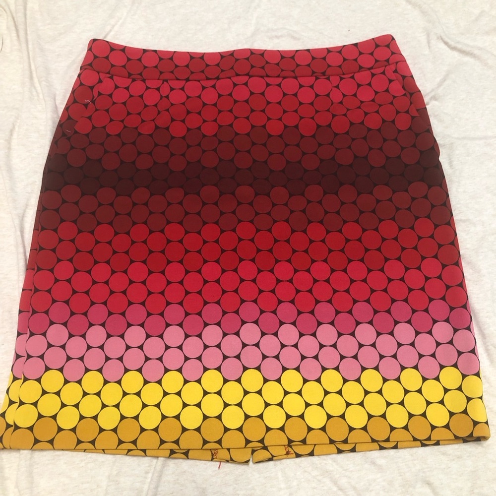 Mod Retro Circle Pattern Pencil Skirt by Premise
